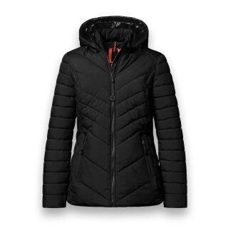 District Winter-Steppjacke Kaprun (mit Kapuze, wasserabweisend) schwarz Damen
