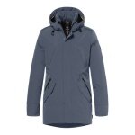 District Winterjacke Winter mit Kapuze (Parka, winddicht, warm) airforce blau Herren