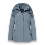 District Winterjacke Eclipse mit Kapuze (Mantel, winddicht, wasserabweisend) mineralblau Damen