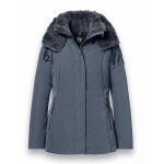 District Winterjacke Eclipse mit Kapuze (Mantel, winddicht, wasserabweisend) grau Damen