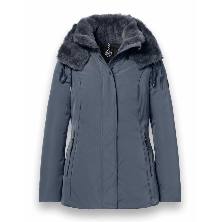 District Winterjacke Eclipse mit Kapuze (Mantel, winddicht, wasserabweisend) grau Damen