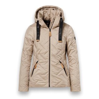 District Winterjacke Frejus (mit Kapuze, winddicht, wasserabweisend) sandbraun Damen