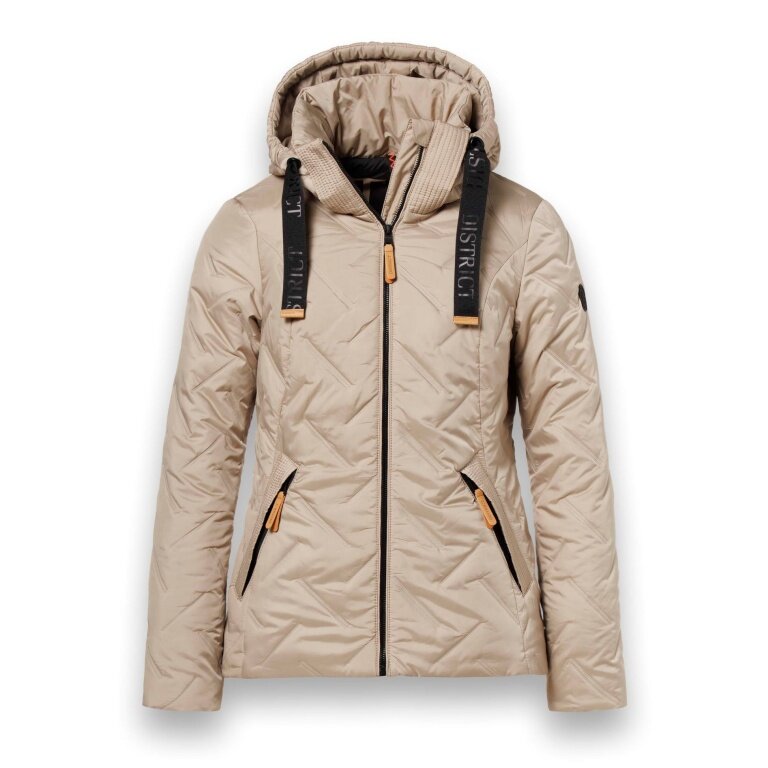 District Winterjacke Frejus (mit Kapuze, winddicht, wasserabweisend) sandbraun Damen