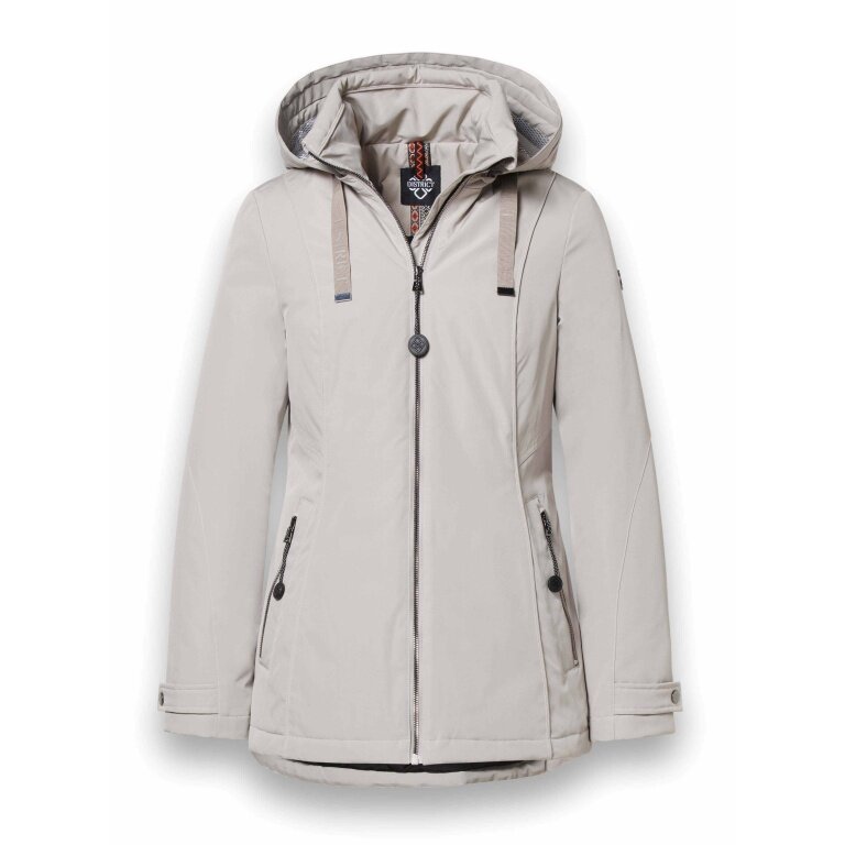 District Winterjacke Ischgl (mit Kapuze, wasserabweisend) beige Damen