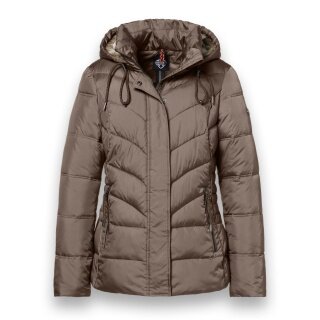 District Winterjacke Montana (mit Kapuze, gefüttert, wasserabweisend) braun Damen