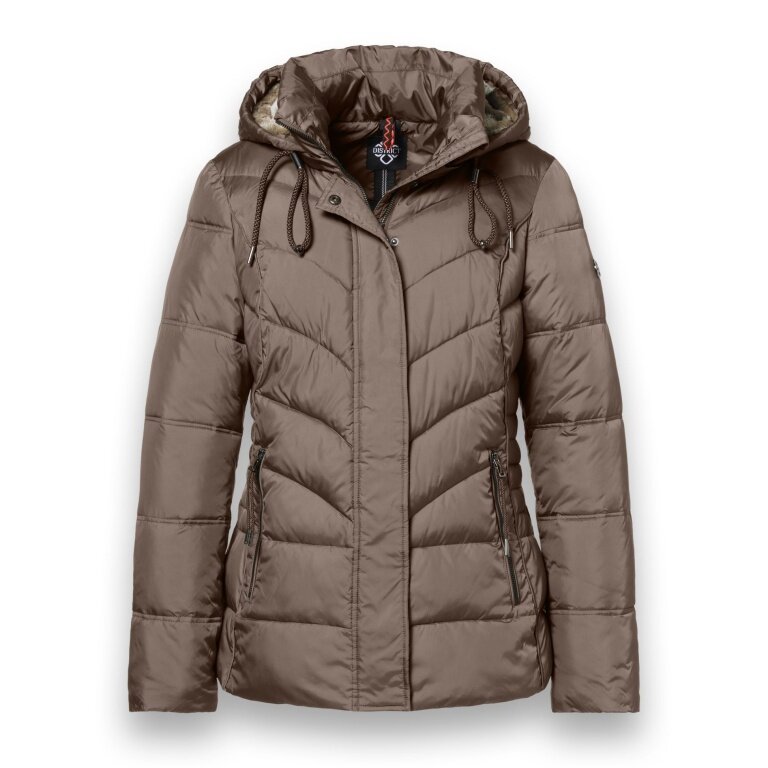 District Winterjacke Montana (mit Kapuze, gefüttert, wasserabweisend) braun Damen