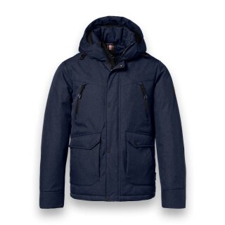 District Winterjacke Wasp mit Kapuze (winddicht, warm) navyblau Herren