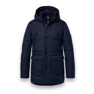 District Winterjacke Wisconsin mit Kapuze (Parka, winddicht, warm) navyblau Herren
