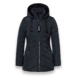 District Winterjacke Workout mit Kapuze (Mantel, wasserabweisend) navyblau Damen