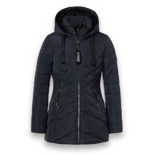District Winterjacke Workout mit Kapuze (Mantel, wasserabweisend) navyblau Damen