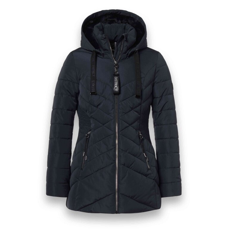 District Winterjacke Workout mit Kapuze (Mantel, wasserabweisend) navyblau Damen