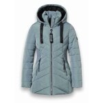 District Winterjacke Workout mit Kapuze (Mantel, wasserabweisend) mineralblau Damen