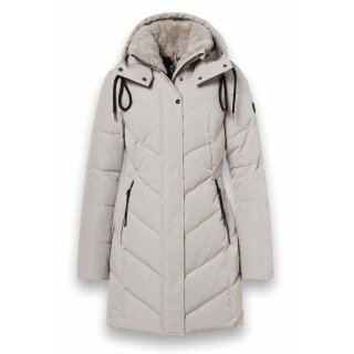 District Wintermantel Zodiac (mit Kapuze, warm, wasserabweisend) beige Damen