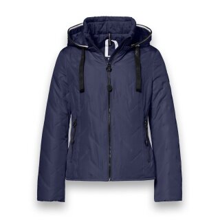 District Übergangsjacke Bluebell (mit Kapuze, wasserabweisend) dunkelblau Damen