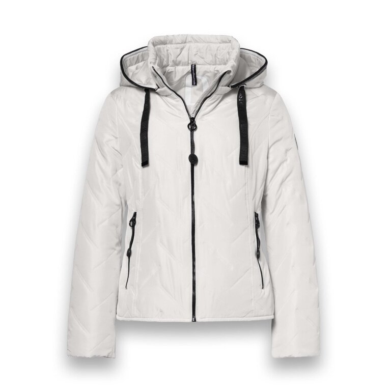 District Übergangsjacke Bluebell (mit Kapuze, wasserabweisend) offwhite Damen