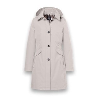 District Übergangsjacke (Parka) Lotus mit Kapuze sandbraun Damen