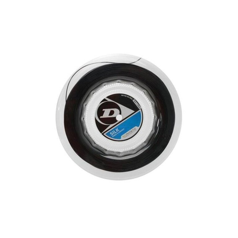 Dunlop Squashsaite Silk schwarz 200m Rolle