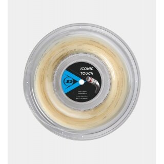 Dunlop Tennissaite Iconic Touch (Extra Komfort) natur 200m Rolle -