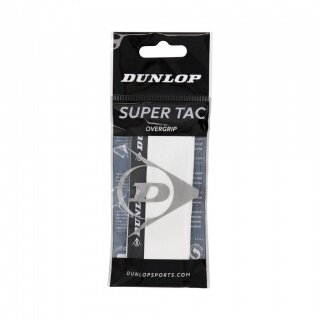 Dunlop Overgrip Super Tac 0.5mm - extrem griffig, feuchtigkeitsabsorbierend - weiss - 1 Stück