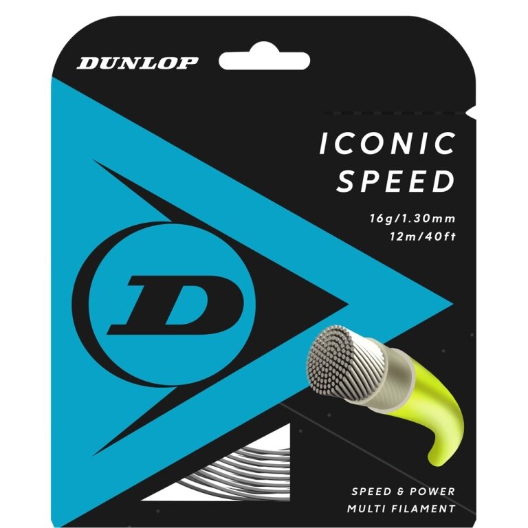 Dunlop Tennissaite Iconic Speed (Power) natur 12m Set