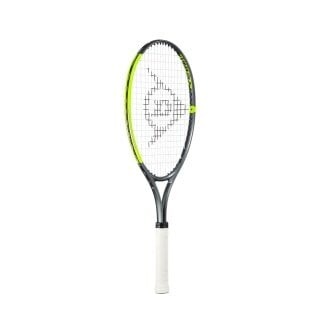 Dunlop Kinder-Tennisschläger SX 25in/217g (9-12 Jahre) grau/lime - besaitet -
