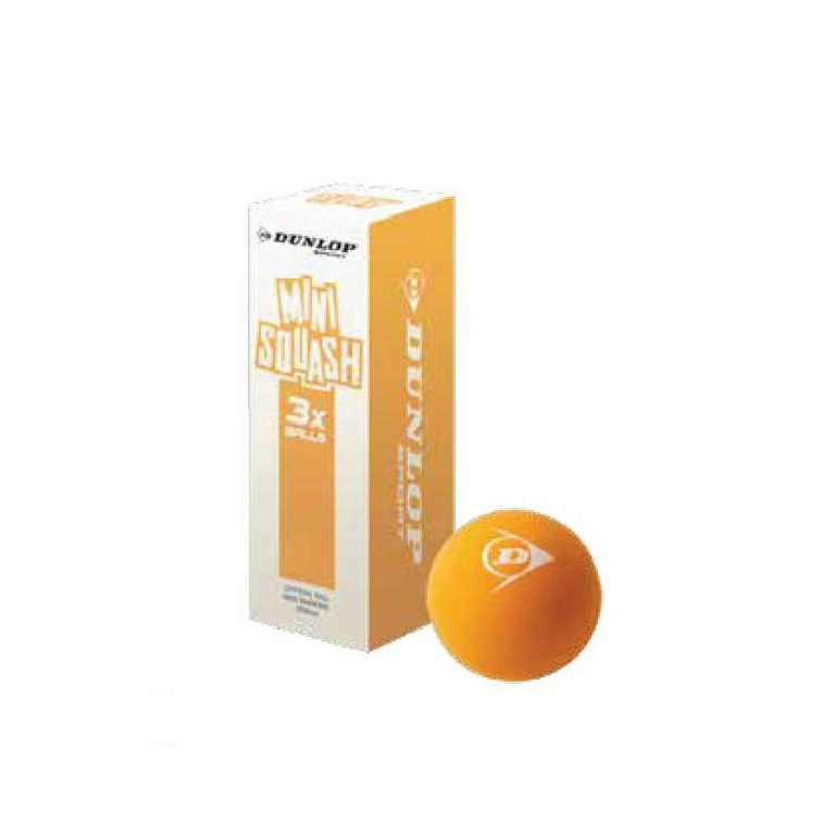 Dunlop Squashball Play Mini Junior orange - 3 Bälle