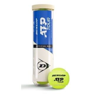 Dunlop Tennisbälle ATP Tour (offizieller ATP Tour Ball) Dose 4er