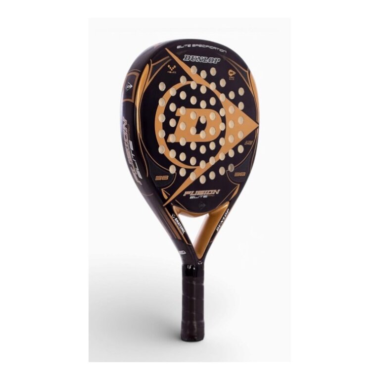 Dunlop Padelschläger Fusion Elite Pro 365g/Rund/Freizeit schwarz/gold