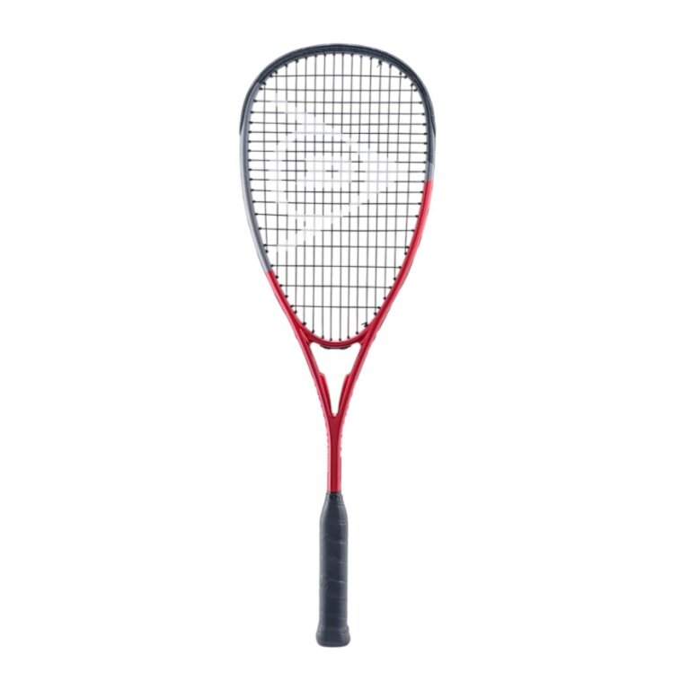 Dunlop Squashschläger Tristorm Graphite 145g/kopflastig 2025 rot/grau - besaitet -