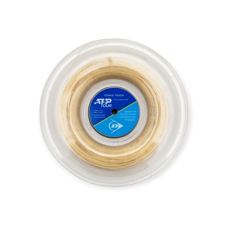 Dunlop Tennissaite Iconic Touch (Extra Komfort) natur 200m Rolle