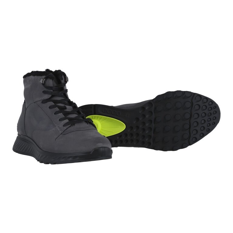 ECCO Winterstiefel Exostride MID Warm (Nubukleder) magnetgrau Herren