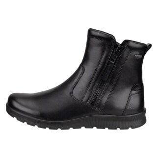 ECCO Stiefelette Barbett Boot Zip GTX (Premium-Leder, wasserdicht) schwarz Damen