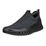 ECCO Sneaker Gruuv Easy-Slip (atmungsaktiv Textil) schwarz Herren
