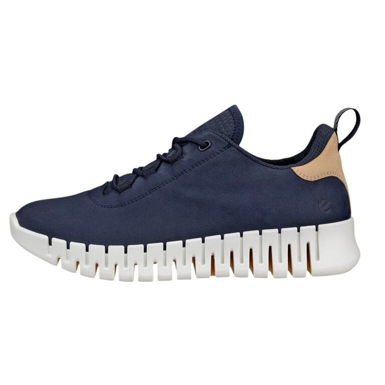 ECCO Sneaker Gruuv Lea (weiches Nappaleder) navyblau Damen