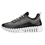 ECCO Sneaker Gruuv Lea (atmungsaktiv Textil) schwarz Damen