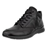ECCO Alltag-Winterschuhe Irving Mid-Cut (wärmendem Futter, Premium-Leder) schwarz Herren
