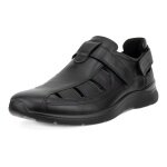 ECCO Ledersandale Irving Fisherman (Vollnarbenleder) schwarz Herren