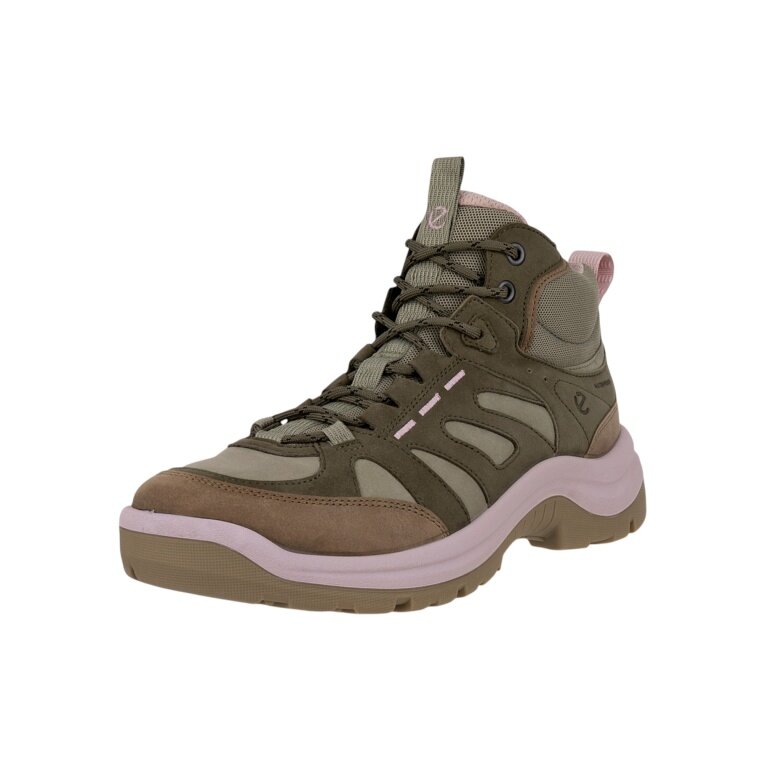 ECCO Wanderschuhe Offroad (Nubukleder, wasserdicht) braun/beige Damen