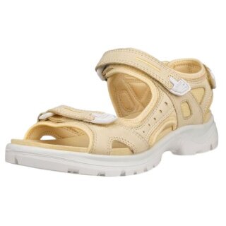 ECCO Sandale Yucatan Leder beige/weiss Damen
