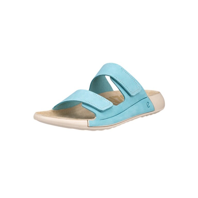 ECCO Sandale Cozmo Flat blau Damen