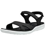 ECCO Sandale Cruise II 3 Strap (Nubukleder) schwarz Damen