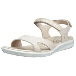 ECCO Sandale Cruise II 3 Strap (Nubukleder) beige Damen