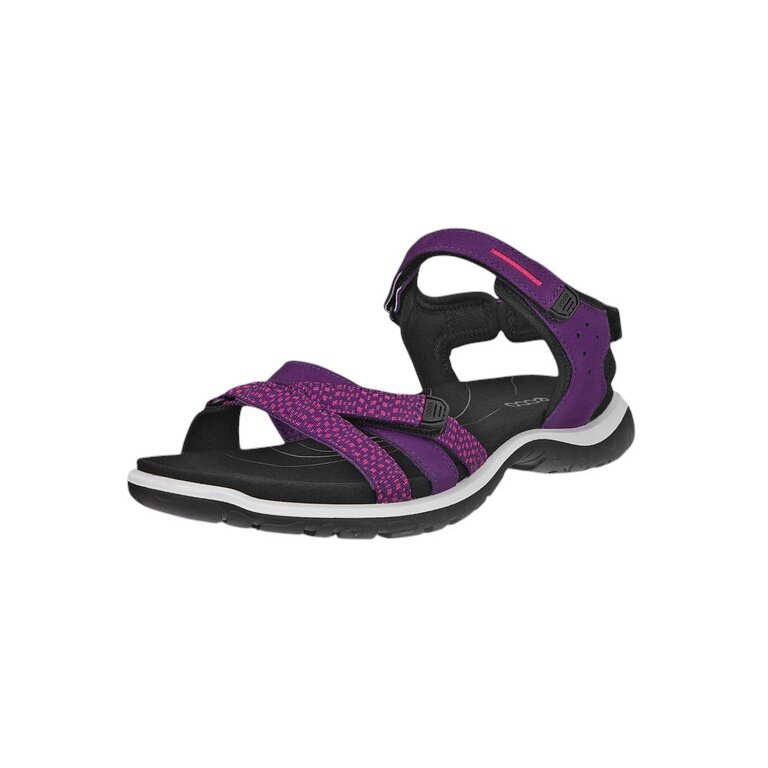 ECCO Sandale Offroad Roam Lea Tex (Premium-Leder) violett/schwarz Damen