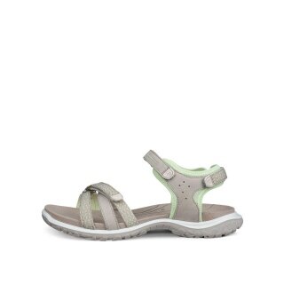 ECCO Sandale Offroad Roam Lea Tex (Nubukleder) grau/lime Damen