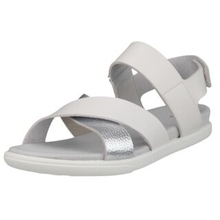 ECCO Sandale Samara 4 Strap (Vollnarbenleder) grau/silber Damen