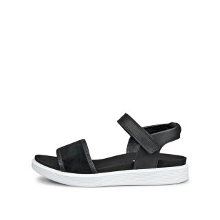 ECCO Sandale Soft (Vollnarbenleder) schwarz Damen