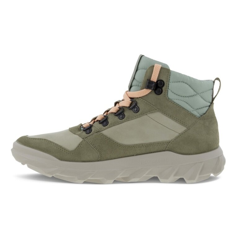 ECCO Sneaker-Wanderschuhe MX Mid (halbhoch, wasserdicht) olivegrün 