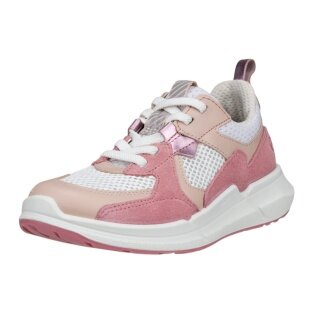 ECCO Sneaker Biom 2.2 Lea Tex (Premium Leder) rosa/weiss Kinder