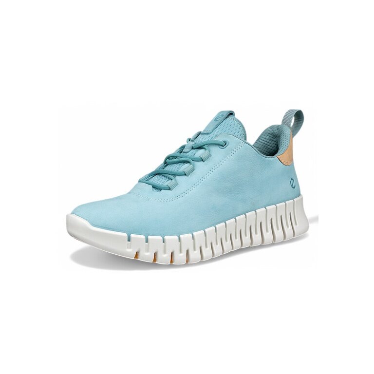 ECCO Sneaker Gruuv Lea (weiches Nappaleder) blau Damen