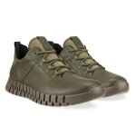 ECCO Sneaker Gruuv Lea GTX (Glattleder) khakigrün Herren